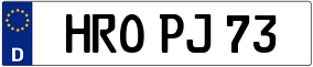 Truck License Plate